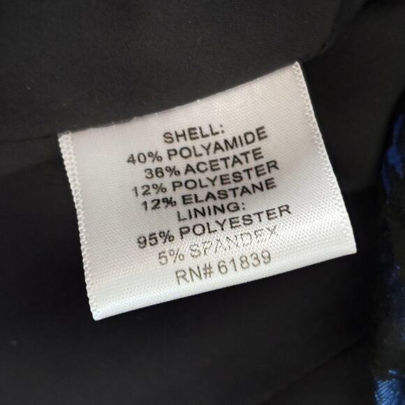 Teri Jon Metallic Jacquard Cocktail Dress, Fit & Flare, Floral, Half Sleeve | 8 - Picture 10 of 11